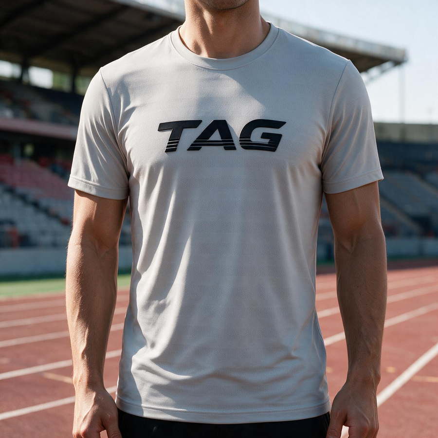AXION TAG AirFlow Performance Tee – Silver Gray