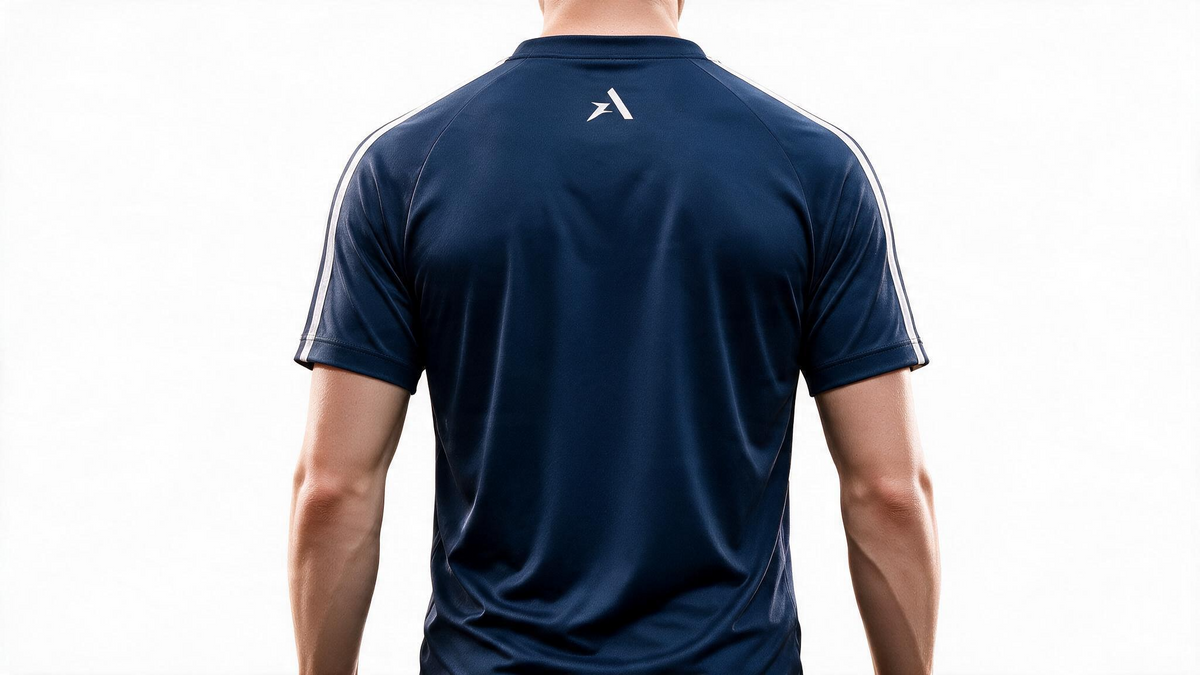AXION AeroFit Performance Tee – Navy Blue