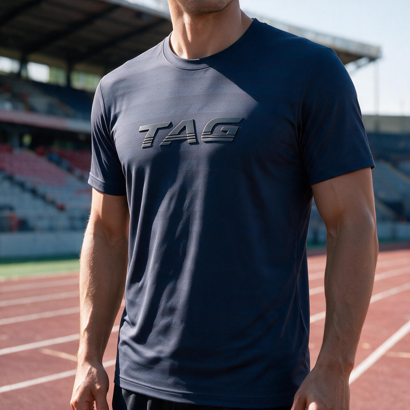 AXION TAG AirFlow Performance Tee – Navy Blue