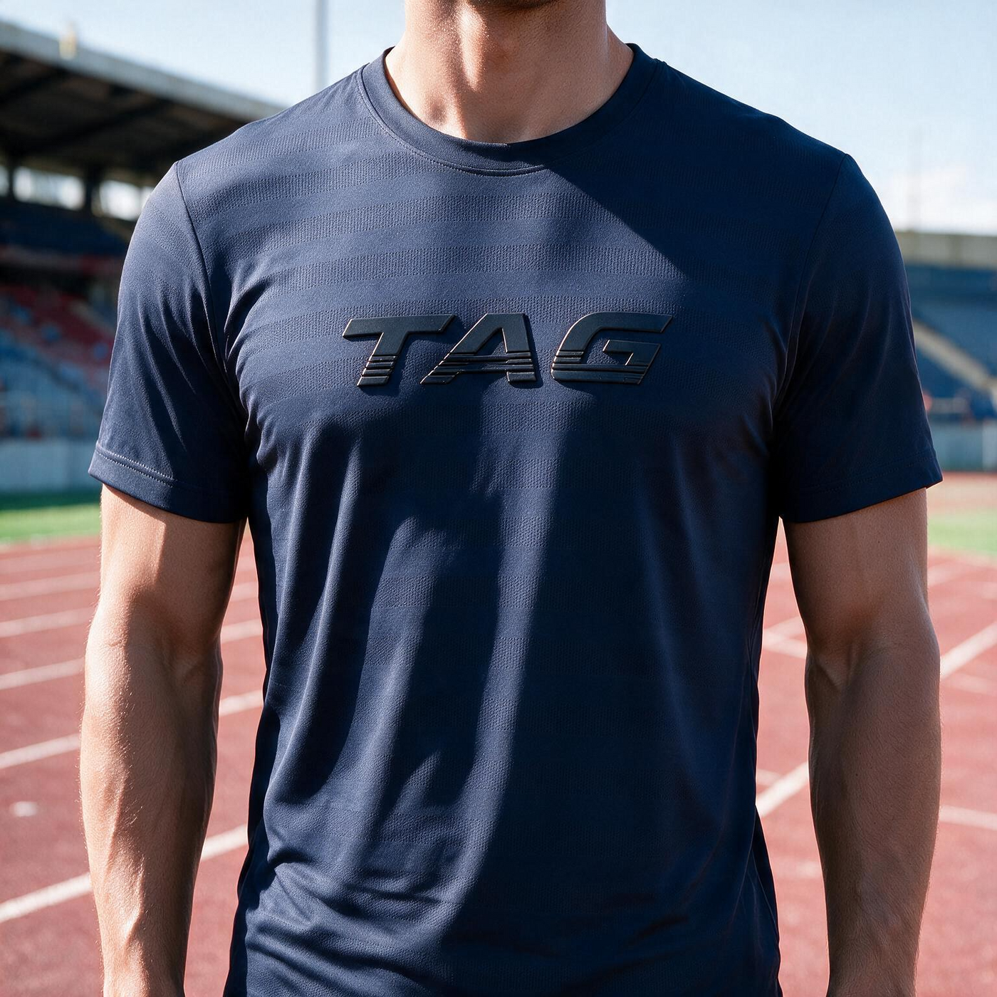 AXION TAG AirFlow Performance Tee – Navy Blue